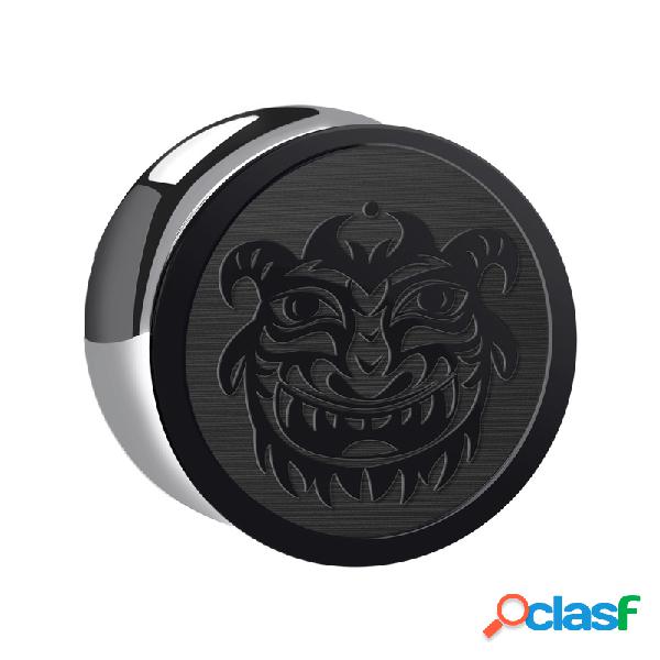 Double Flared Plug (Acrilico nero) con incisione laser