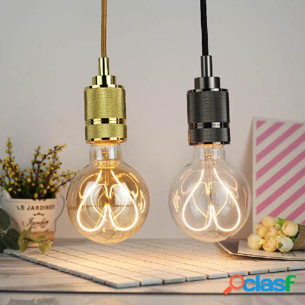 E27 4W G95 dimmerabile in oro bianco caldo a forma di cuore