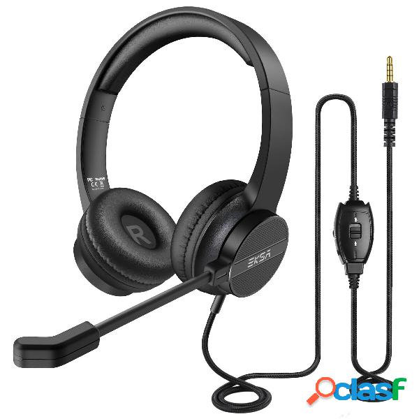 EKSA H12 3,5 mm cablato cuffia con Microfono Cuffie da gioco