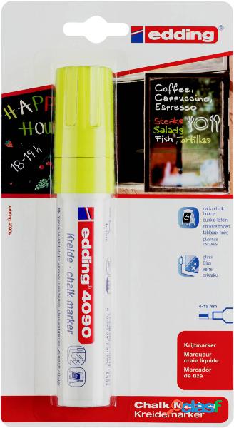 Edding 4090 4-4090-1-1065 Marcatore a gesso Giallo Neon 4