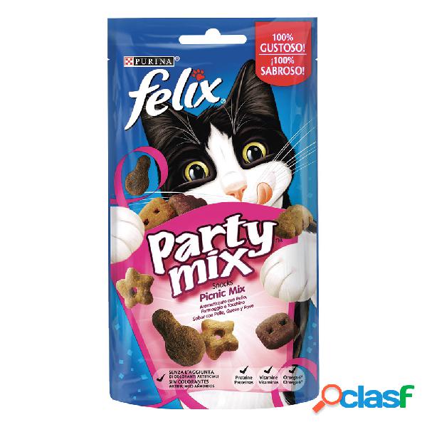 Felix Party Mix Snack per gatti Picnic Mix con Pollo,