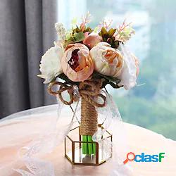 Fiori da polso da sposa Bouquet Matrimonio Non tessuto