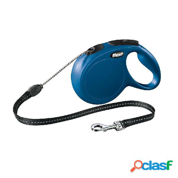 Flexi Guinzaglio New Classic Medium 8 mt corda Blu