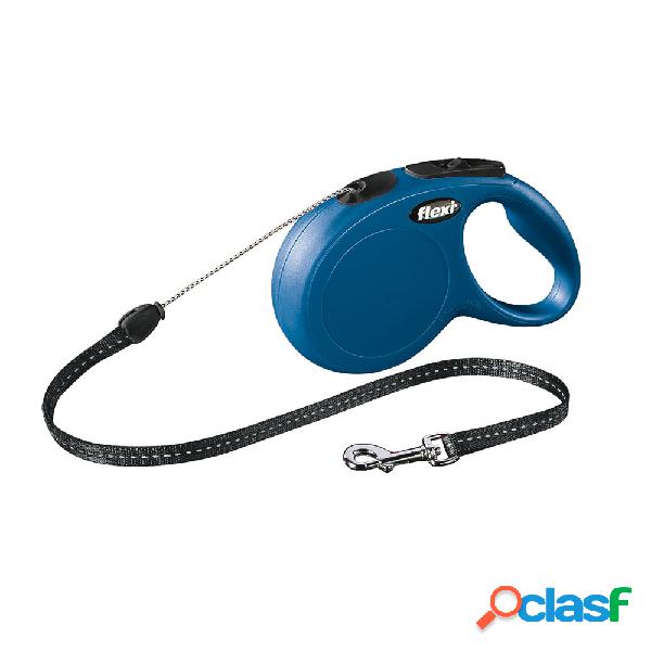 Flexi Guinzaglio New Classic Small 8 mt Corda Blu