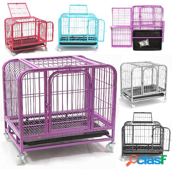 Gabbia per cani da 31 Gabbia per cani a 2 porte per cani