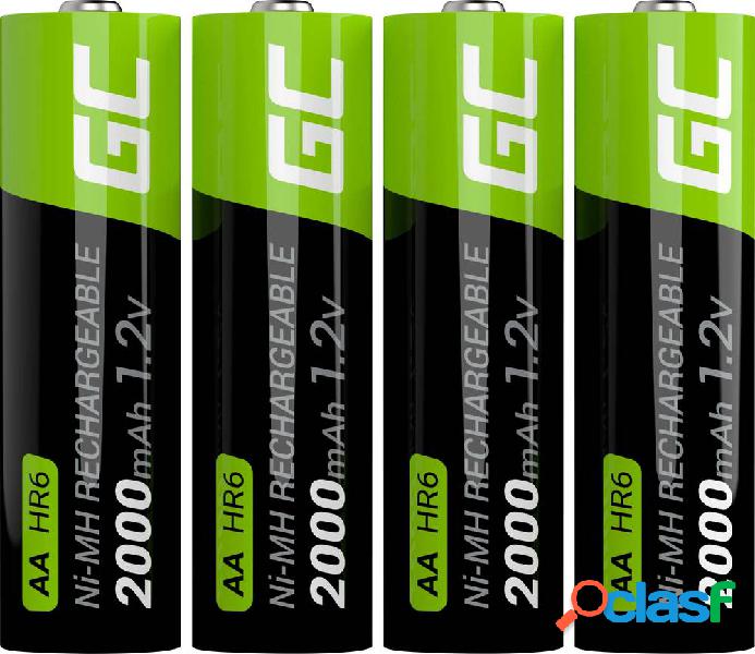 Green Cell HR6 Batteria ricaricabile Stilo (AA) NiMH 2000