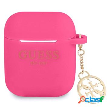 Guess 4G Charm Custodia in silicone per AirPods / AirPods 2