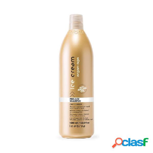 Inebrya pro-age shampoo olio di argan per capelli trattati,