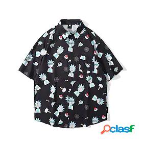 Inspired by Rick and Morty Cosplay Terylene Blouse / Shirt
