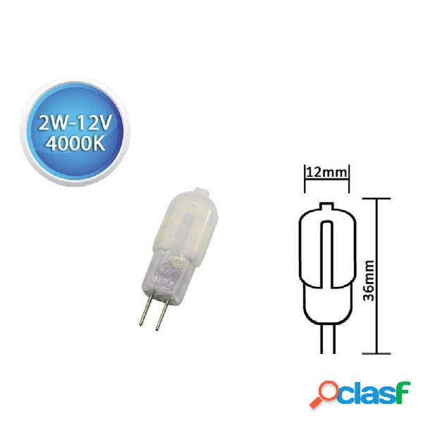 LAMPADINA LED SMD G4 2 WATT 12V 200 LUMEN LUCE 3000K 6500K
