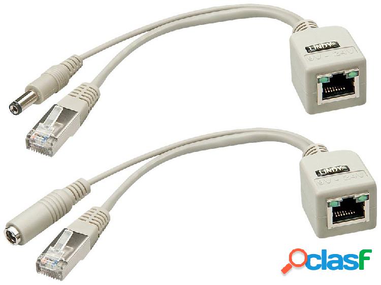 LINDY Kit cavi PoE (Splitter + Iniettore) Passivo