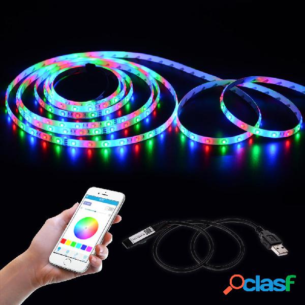 LUSTREON 45CM Max 45W USB Mini 4 Pin LED RGB Bluetooth Strip