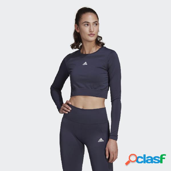 Maglia adidas AEROKNIT Seamless Fitted Cropped