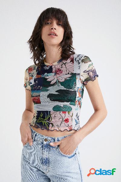 Maglietta slim patch orientale