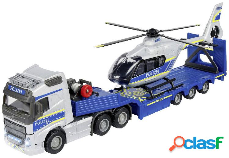 Majorette Volvo Truck + Airbus H135/H145 Police Helicopter