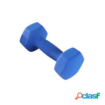 Manubrio in neoprene fitness antiscivolo - 1 kg - blu