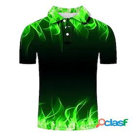 Men's Golf Shirt Tennis Shirt Graphic Prints Streamer 3D