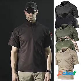 Men's Short Sleeve Hiking Tee shirt Tactical Military Shirt