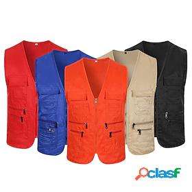 Men's Sleeveless Fishing Vest Military Tactical Vest Hiking