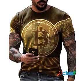 Men's Tee T shirt Tee Graphic Prints Letter 3D Print Round