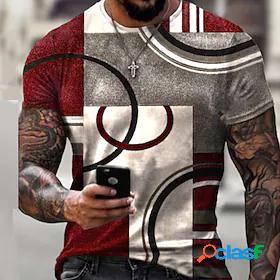 Men's Tee T shirt Tee Shirt Geometric 3D Graphic Prints 3D