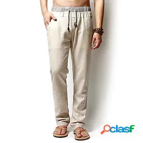 Mens Yoga Pants Pants Bottoms Elastic Waistband Drawstring
