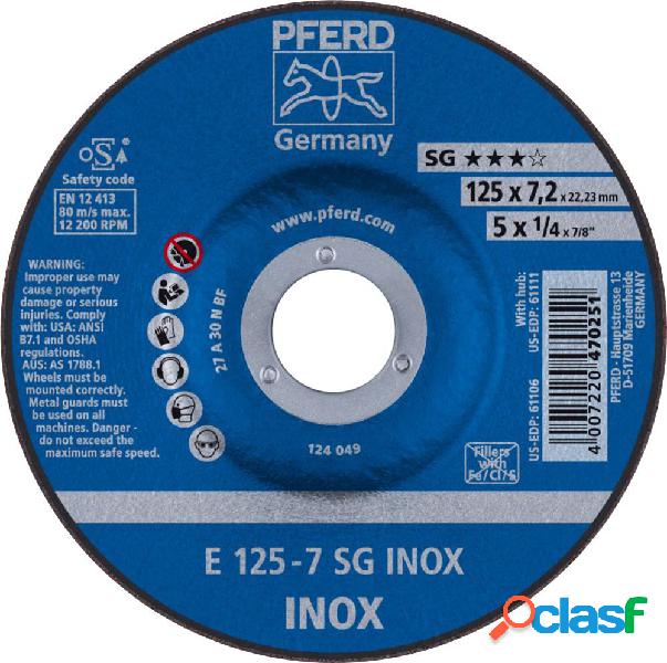 PFERD 62212623 Sg Inox Disco di sgrossatura con centro