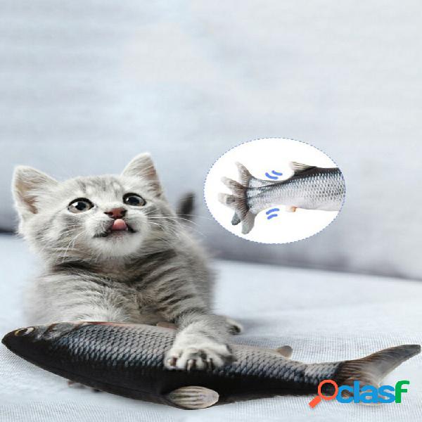 Peluche Catnip Bambola elettrica Simulazione di pesce