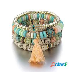 Per donna Bracciali Stile etnico Strada Color Block