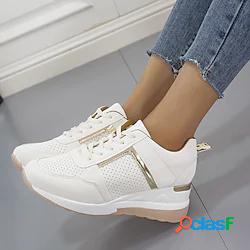 Per donna Scarpe da ginnastica Taglie forti Scarpe bianche