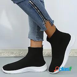 Per donna Stivaletti Scarpe Flyknit Piatto Punta tonda