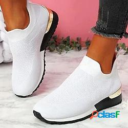Per donna scarpe da ginnastica Scarpe Flyknit Scarpe bianche