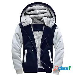 Per uomo Unisex Felpa con cappuccio e zip Giacca di pelle