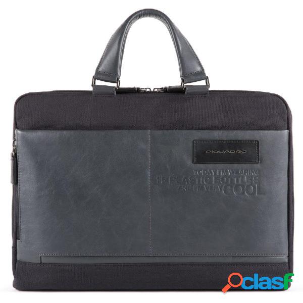 Piquadro cartella porta computer e porta ipad® in tessuto