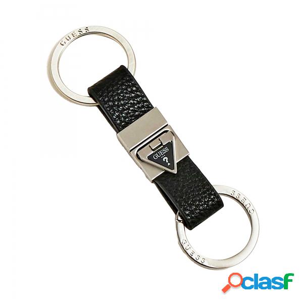 Portachiavi Guess Certosa Saffiano Nero Guess Portachiavi e