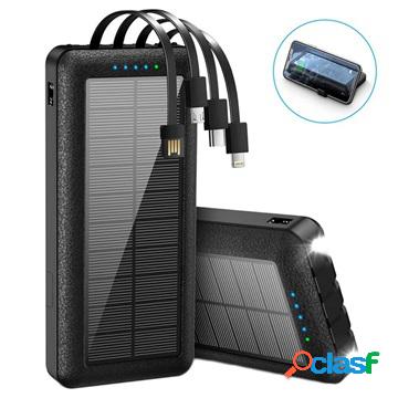 Psooo PS-159 Solar Power Bank con cavalletto - nero