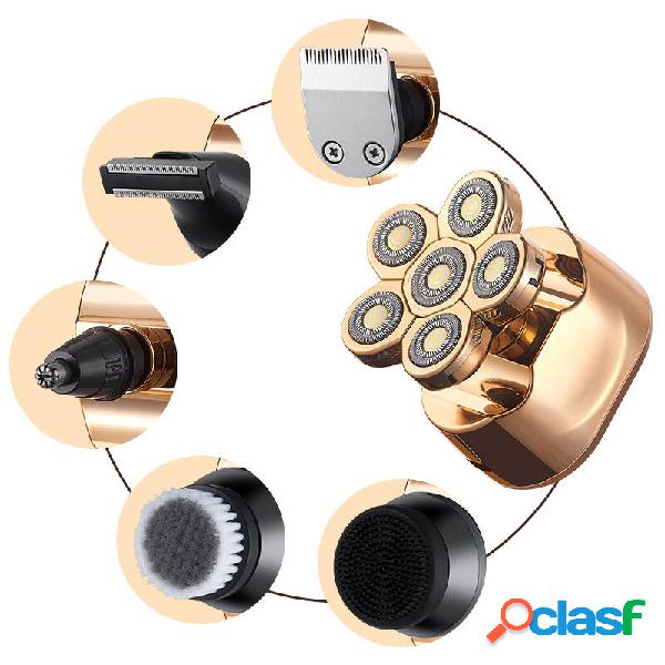 Rasoio elettrico con testine flottanti indipendenti 6D IPX6