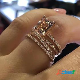 Ring Party Rose Gold Rose Gold Plated Alloy 1pc Fashion