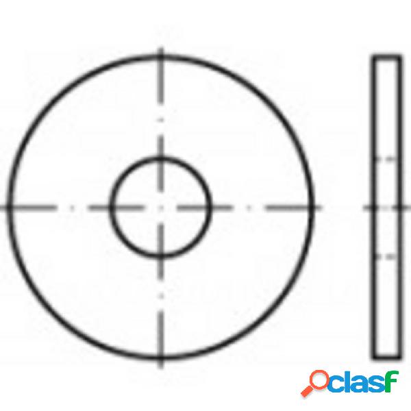 Rondelle 9 mm 28 mm Acciaio 100 pz. TOOLCRAFT 107014