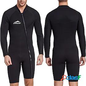 SBART Men's 3mm Shorty Wetsuit Diving Suit SCR Neoprene High