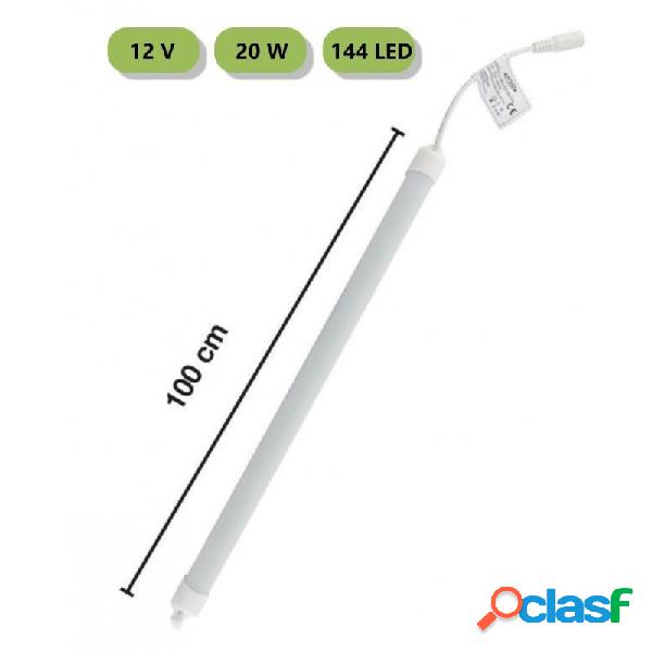 STRISCIA RIGIDA BARRA LED PROFILO ALLUMINIO 1MT LUCE 3000K