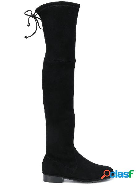 STUART WEITZMAN STIVALI DONNA LOWLANDBLACK CAMOSCIO NERO