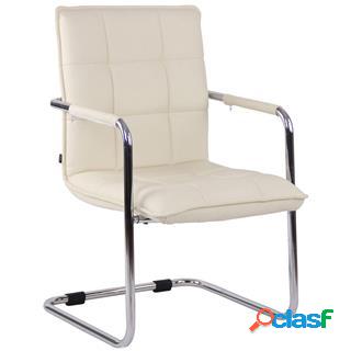 Sedia per Sala dAttesa TORRES, Struttura in Metallo Cromato,