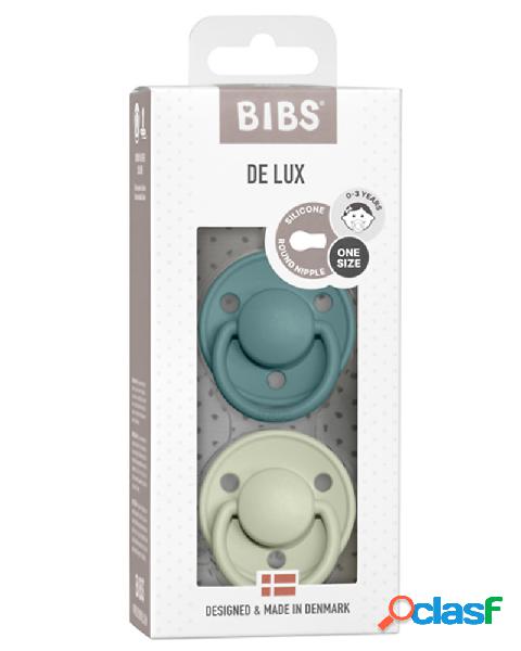 Set 2 Ciucci BIBS De Lux Verde Acqua e Salvia 6-18 Mesi