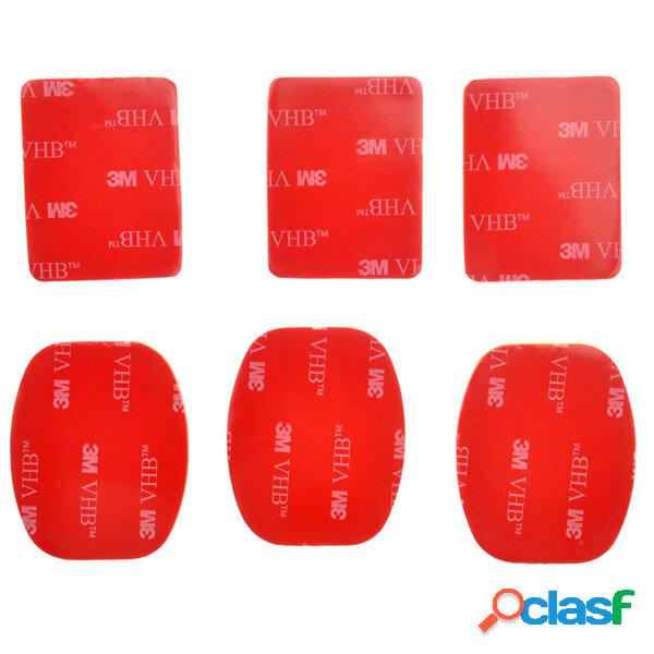 Set di adesivi di 3m (6 pezzi) per GoPro casco montaggio hd