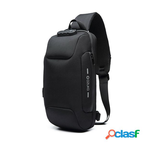 Spalla antifurto a 3 cifre serratura Borsa con porta di