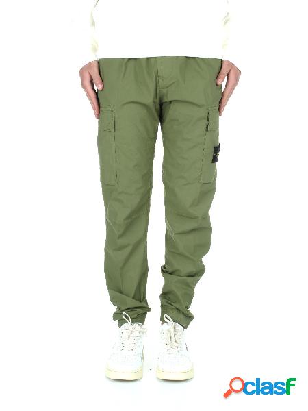 Stone Island Pantaloni Cargo Uomo Verde