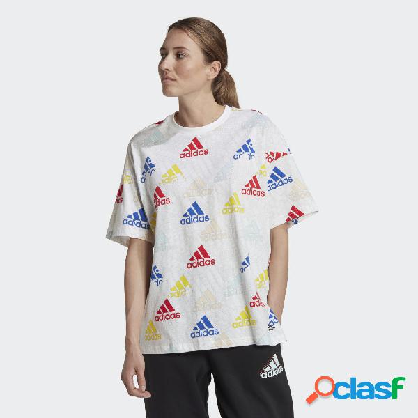 T-shirt Essentials Multi-Colored Logo Boyfriend