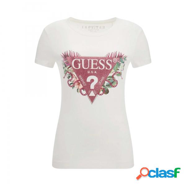 T-shirt bianca Florida Guess Guess - Magliette manica corta