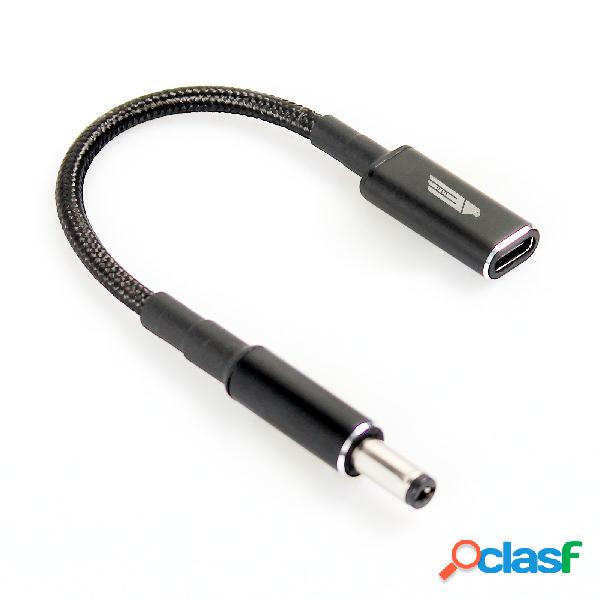 Tipo C USB-C femmina da ingresso a DC 5.5x2.1mm 5.5x2.5mm